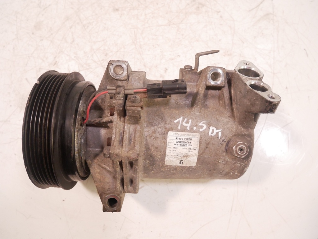 [MTD-413076] Compresor de aire acondicionado para Nissan Note E12 / NV200 M20 1.5 dCi K9K628 K9K 926003VC6B