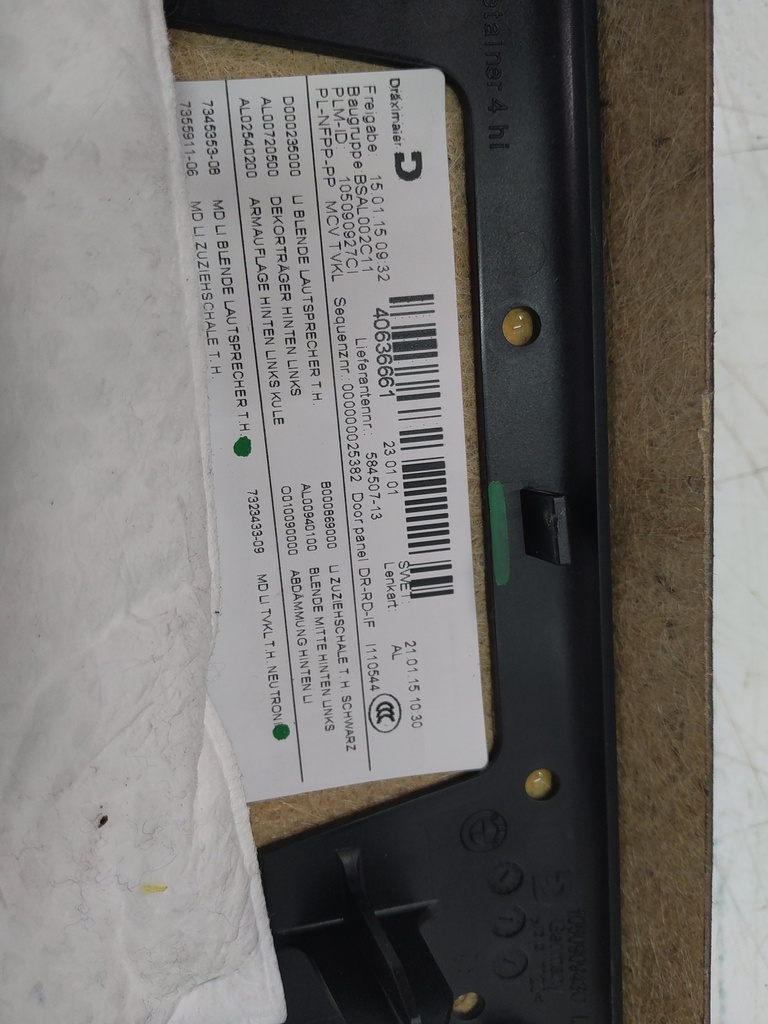 [MTD-517861] Revestimiento de puerta BMW i3 I01 40636661