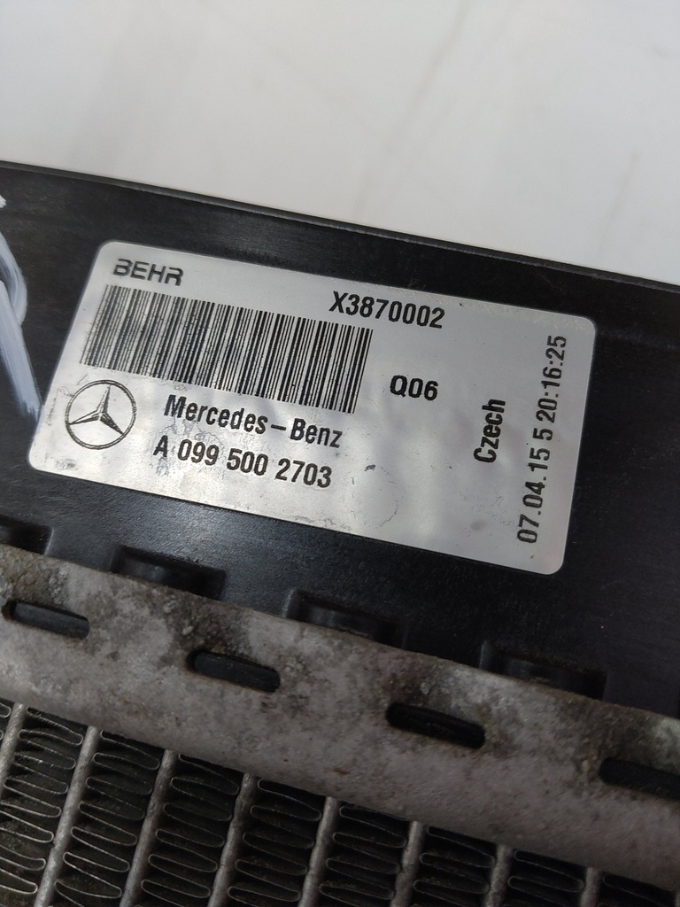 [MTD-521372] Intercooler Mercedes Clase C C204 2.2 CDI 651.911 OM651 A0095002703