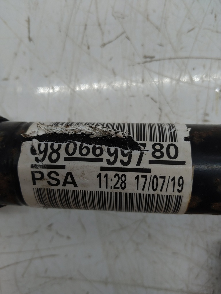 [MTD-525003] Palier delantero derecho PEUGEOT RIFTER 2019 1.5 102CV YHY 9806699780