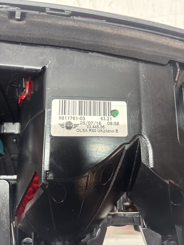 [MTD-499768] Luz trasera Mini Countryman 1.6 Gasolina (N16B16A) 9811761