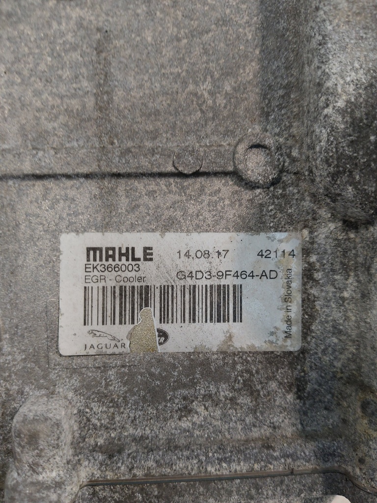 [MTD-515152] Enfriador de gases de escape Jaguar XE X760 2.0 D AJ20D4 204DTD G4D3-9F464-AD