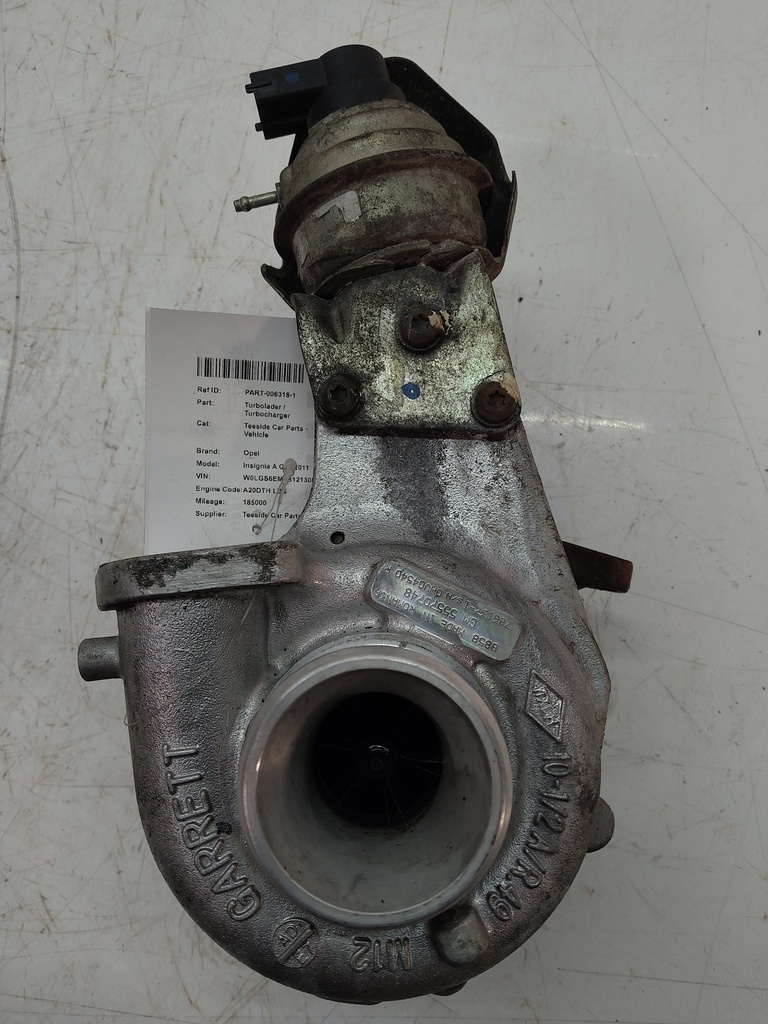[MTD-513733] Turbocompresor Opel Insignia A G09 2.0 CDTI A20DTH A20 LBS 55570748