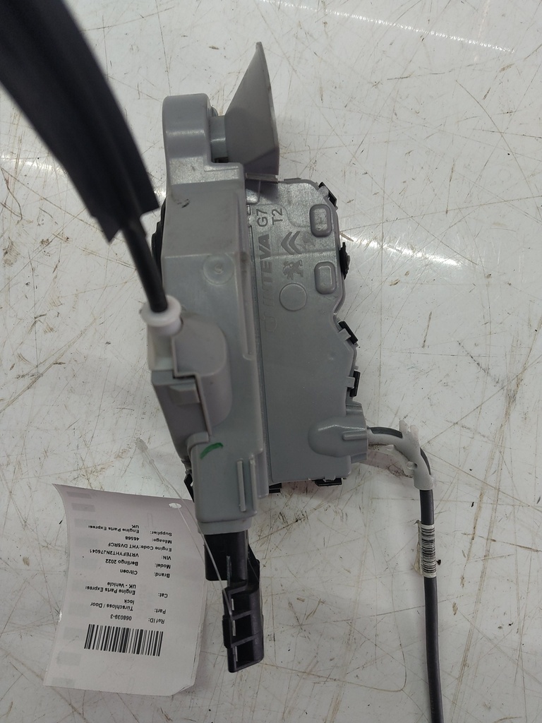 [MTD-516845] Pestillo de cerradura Citroën Berlingo 1.5 HDI 102 CV YHT DV5RCF 2022