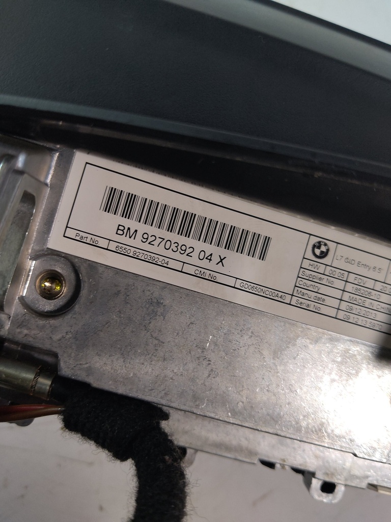 [MTD-519493] Pantalla de visualización BMW Serie 1 F20 1.6 N13B16A 9270392