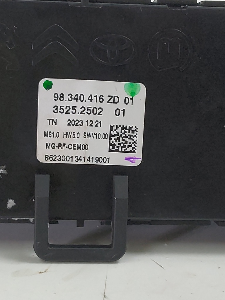 [MTD-521016] Panel control climatizador Opel Combo K9 1.5 D Diesel D15DT D15 YHT 98340416ZD