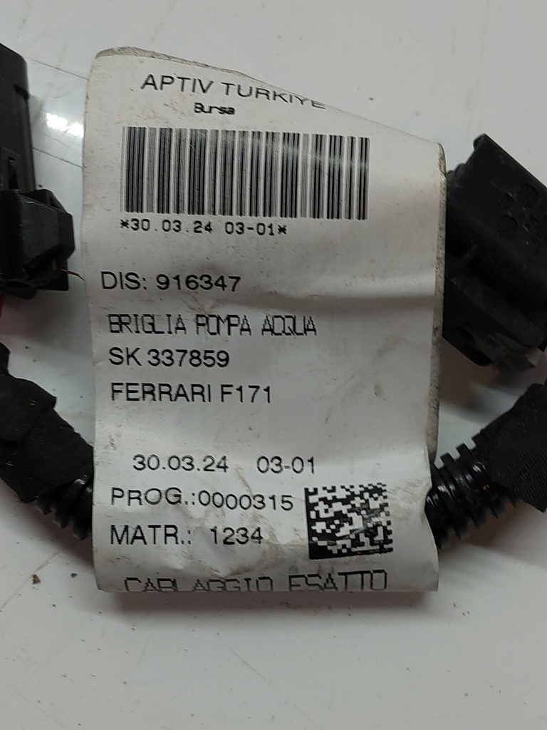 [MTD-506464] Cable conector Ferrari 296 GTS 3.0 V6 Hybrid F163BC