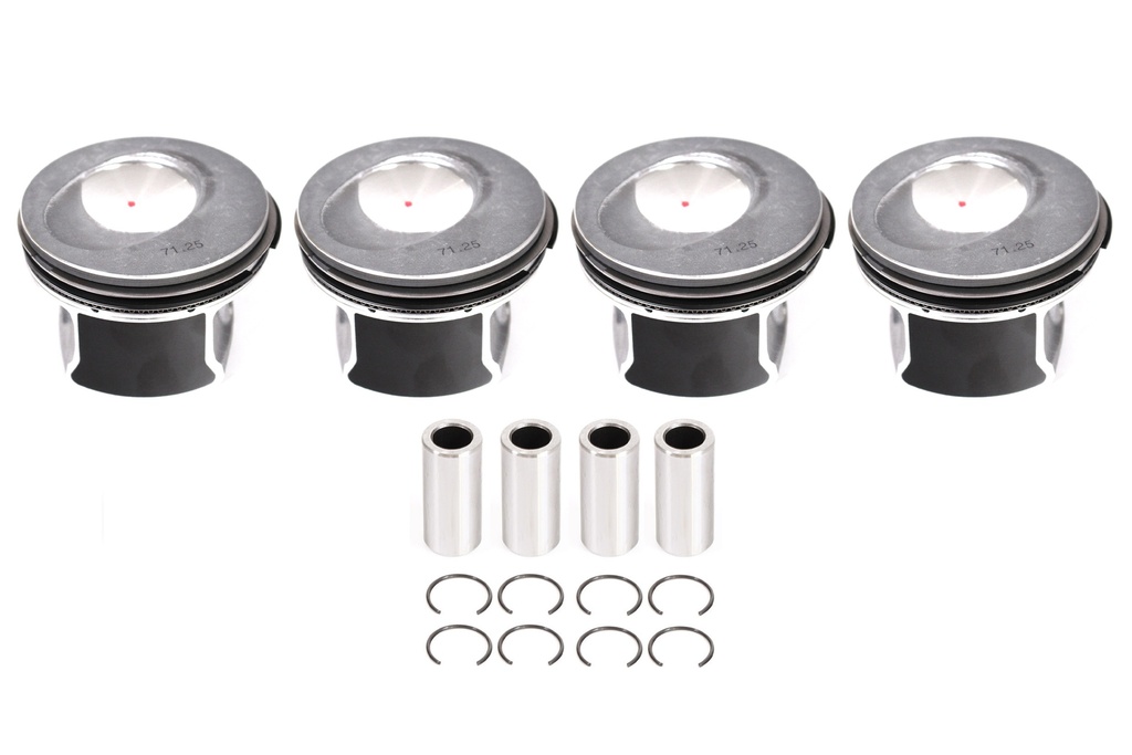 [MTD-319788] 4x Pistones Sobredimensionados 0.25mm CBZ - Audi Seat Skoda VW 1.2 TSI TFSI