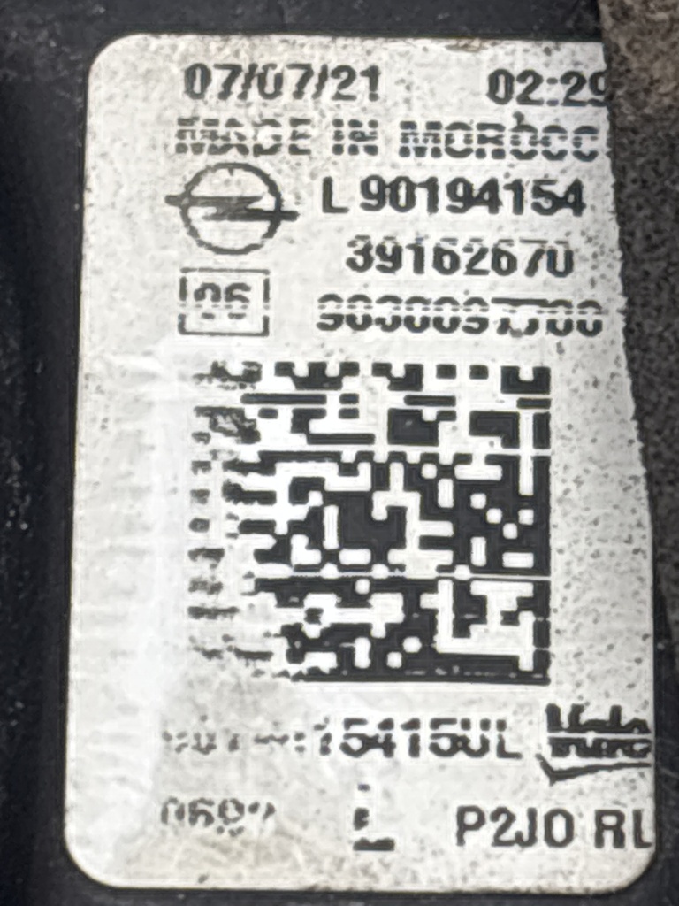 [MTD-500268] Motor limpiaparabrisas Opel Corsa F 1.5 CDTI 75kW/102CV 9819900080