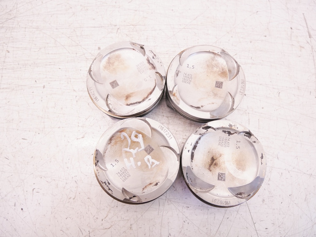 [MTD-450695] 4x Pistones 1.5 TSI DPCA DPC 1295 para Audi A1 A3 Q2 Q3 Seat Leon Ateca Skoda Fabia Kodiaq VW