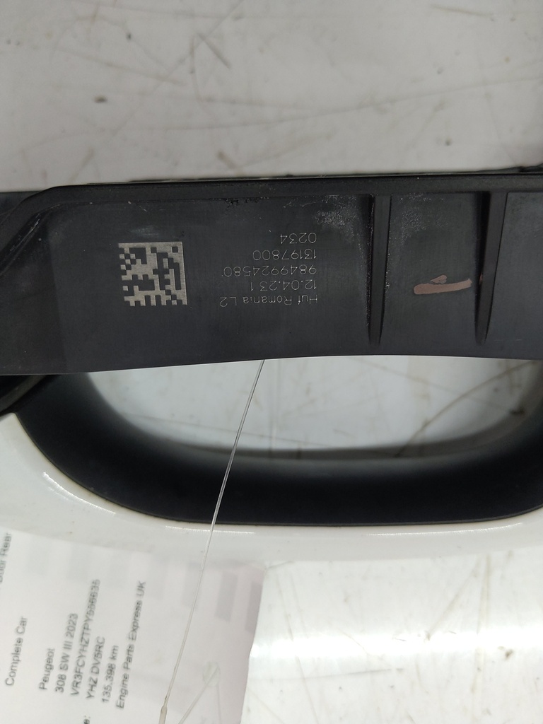 [MTD-510084] Tirador de puerta blanco Peugeot 308 SW III 1.5 BlueHDi 131 CV YHZ DV5RC
