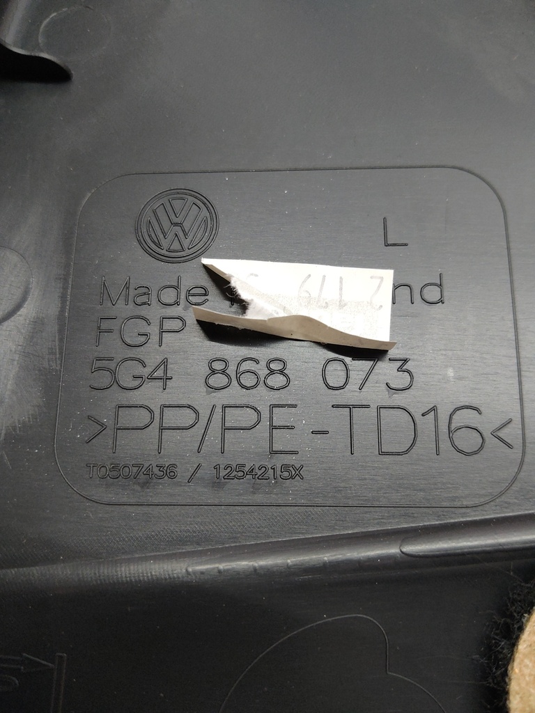[MTD-511241] Panel de puerta delantera derecha VW Golf VII 1.6 TDI CLHA/CLH