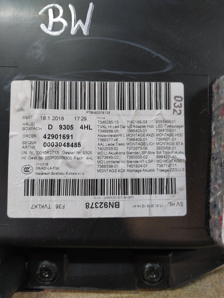 [MTD-532725] Revestimiento de puerta BMW Serie 4 F36 2018 N57 3.0 435d xDrive