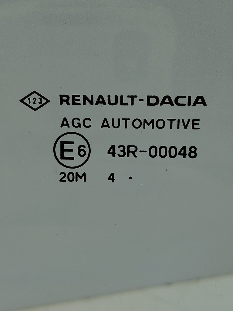[MTD-534131] Cristal de puerta trasera derecha Dacia Sandero III 2025 H4D470 H4D 1.0 43R00048