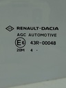 Cristal de puerta trasera derecha Dacia Sandero III 2025 H4D470 H4D 1.0 43R00048