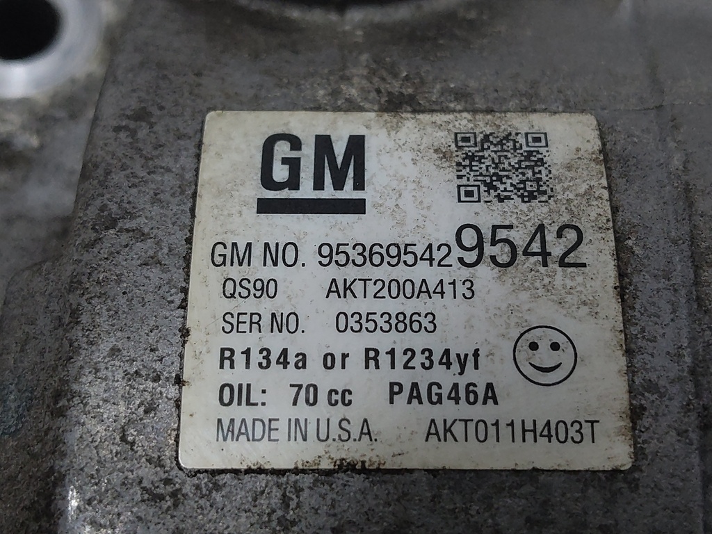 [MTD-534283] Compresor aire acondicionado Opel Mokka J13 1.4 2015 B14NET 95369542