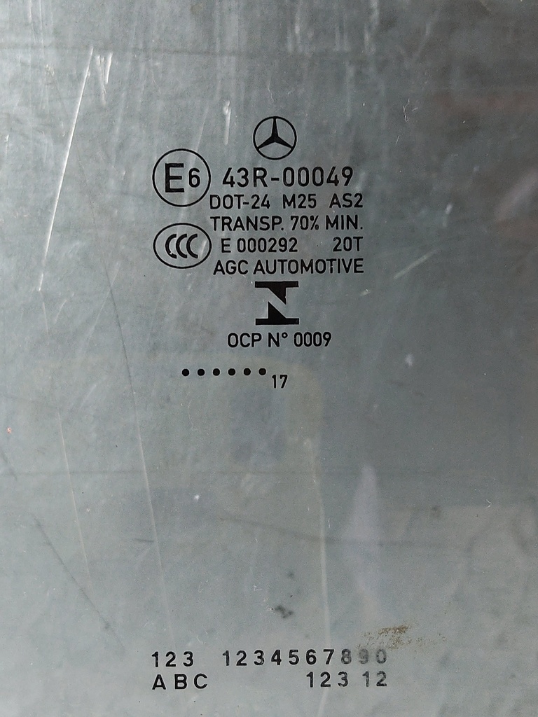 [MTD-532514] Cristal de ventana Mercedes Clase B W246 2017 B 200 CDI 43R00049