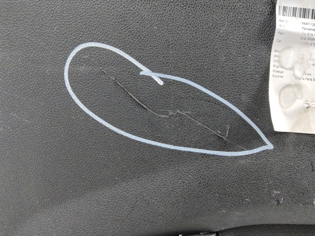 [MTD-534057] Revestimiento de puerta PEUGEOT PARTNER 2016 BHY 1.6 9681238177