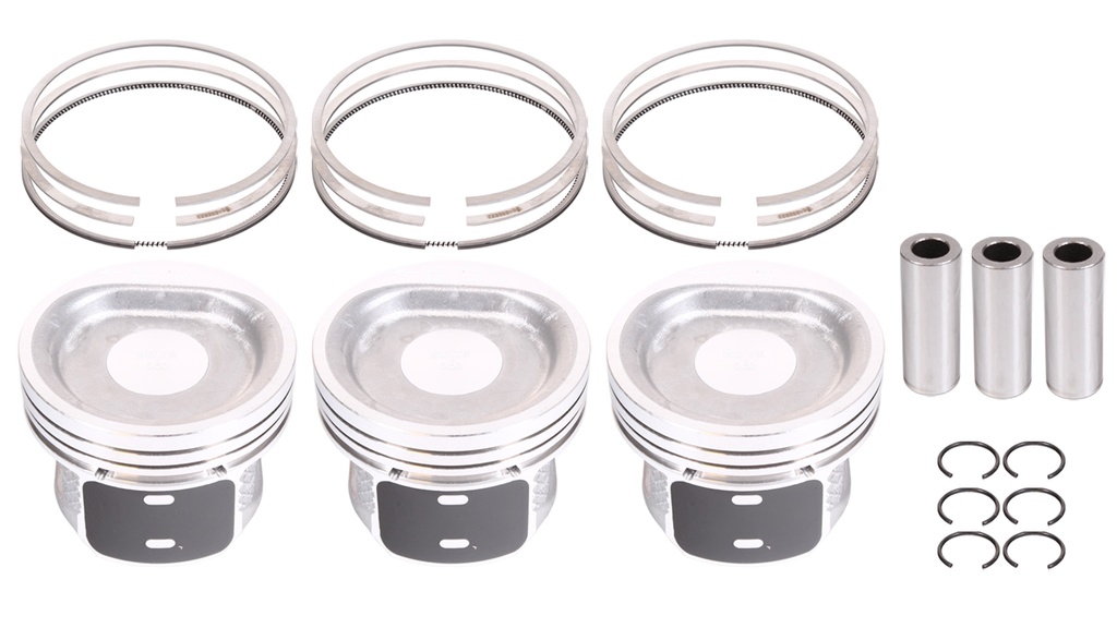 [MTD-312177] 3 pistones estándar +0.5mm 77.01mm Seat Ibiza Skoda Fabia VW Fox Polo 1.2 AWY