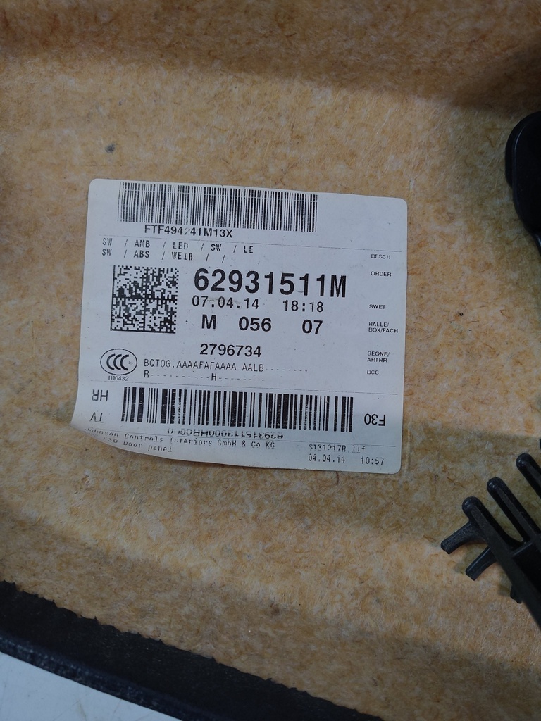 [MTD-520397] Revestimiento de puerta BMW 325 d 2.0 N47 D20 D 2083450