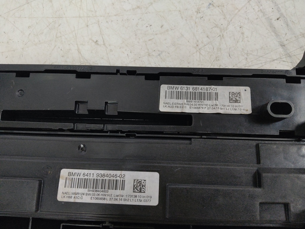 [MTD-520765] Panel de control del climatizador BMW Serie 1 F20 1.5 Gasolina B38 B15 A 681418701
