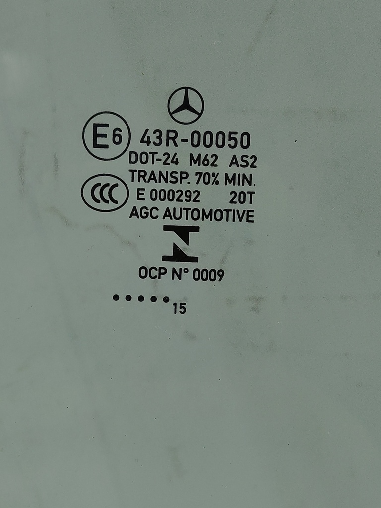 [MTD-534124] Cristal de ventana Mercedes-Benz CLA X117 2015 M133.980 2.0 43R00050