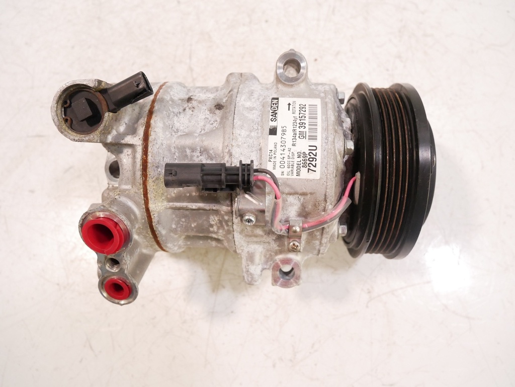 [MTD-421205] Compresor de aire acondicionado Opel Vauxhall Astra K 1.4 Turbo gasolina D14XFT LE2 39157292